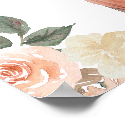 桃の花 アナンド・カラージ シーク教 結婚式 ウェルカムサイン ポスター (角)