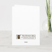 桃の花 カード (裏面)