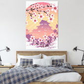 桃の花 キャンバスプリント (インサイチュ (寝室))
