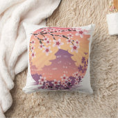 桃の花 クッション (ブランケット)