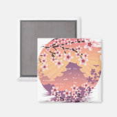 桃の花 マグネット (正面/裏面)