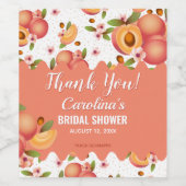 桃の花 ワインラベル (シングルラベル)