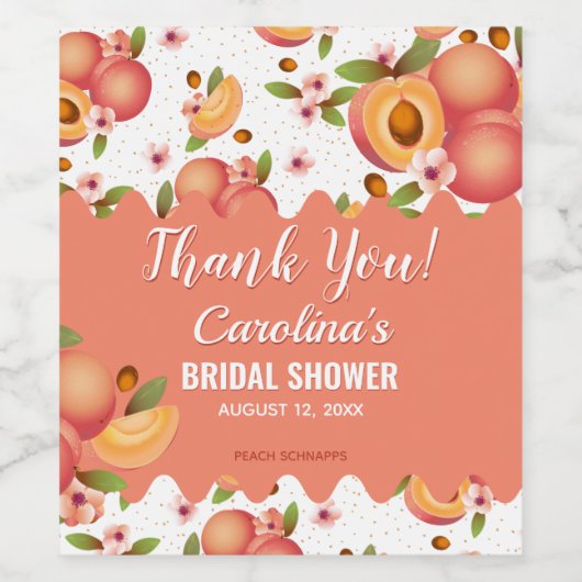 桃の花 ワインラベル (シングルラベル)