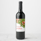 桃の花 ワインラベル (正面)