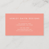 桃の花 名刺 (裏面)