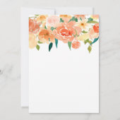 桃の花 | 日程を控えて 招待状 (裏面)