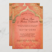 桃の花:永遠の恵み 招待状 (正面/裏面)