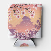 桃の花 缶クーラー (正面)