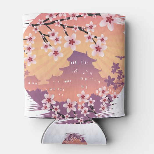 桃の花 缶クーラー (裏面)