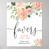 桃の葉のグリーンと花のプチギフトお願いします ポスター (正面)