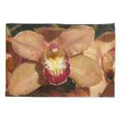 桃の蘭と雨滴フローラ 枕カバー (裏面)