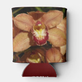 桃の蘭と雨滴フローラ 缶クーラー (裏面)