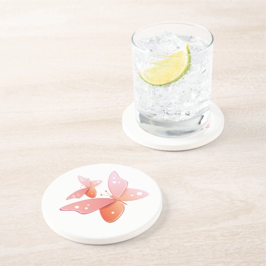 桃の蝶 コースター (側面)