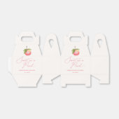 桃の赤ちゃんシャワーとして甘い水色フルーツ フェイバーボックス (折り畳みなし)