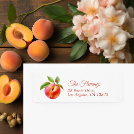 桃の赤ちゃんシャワー ラベル