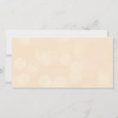 桃の金婚式 ウェディング フォト ラブ & サンクス ありがとう サンキューカード (裏面)