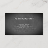 桃の鉢チャルクボードフルーツフードプロフェッショナル 名刺 (裏面)