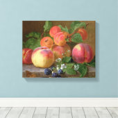 桃の静かな生活 キャンバスプリント (インサイチュ (ウッドフロア))