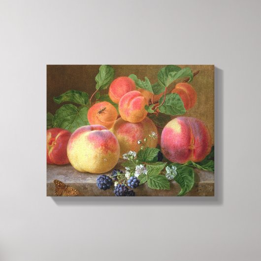 桃の静かな生活 キャンバスプリント (正面)