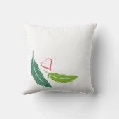 桃の顔の愛鳥 クッション (裏面)