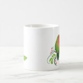 桃の顔の愛鳥 マグカップ (中央)