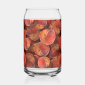 桃の飲みガラス ガラス缶 (正面)