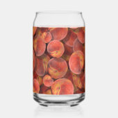 桃の飲みガラス ガラス缶 (裏面)