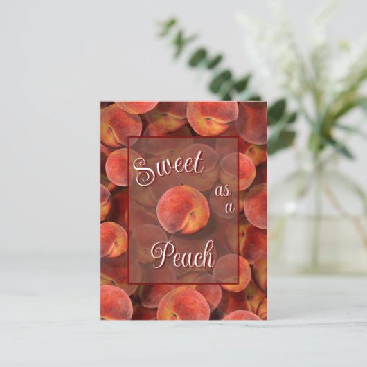 桃はがき ポストカード (スタンド正面)