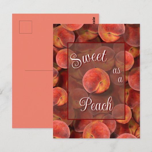 桃はがき ポストカード (正面/裏面)