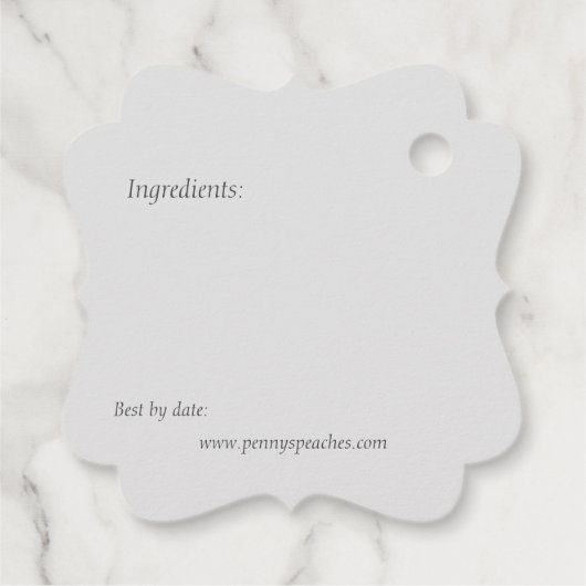 桃はフルーツ缶詰ジャー価格を維持 フェイバータグ (裏面)