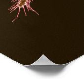 桃ひまわりエレガントのアートワーク |ポスター ポスター (角)