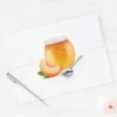 桃またはアプリコットジャム ラウンドシール (封筒)