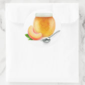 桃またはアプリコットジャム ラウンドシール (バッグ)