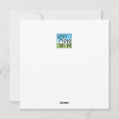 桃も地球上で面白いクリスマスの駒、休日のカード シーズンカード (裏面)