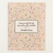 桃やる気を起こさせる木綿工場と緑離れ プランナー手帳 (正面)