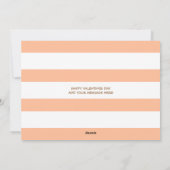 桃をテーマにしたXOXOバレンタインデーのカード シーズンカード (裏面)