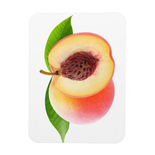 桃を切る マグネット (縦)