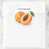 桃を切る ラウンドシール (バッグ)