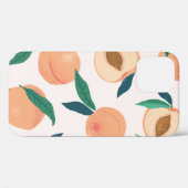 桃アプリコット:熱帯シームレスパターン。 Case-Mate iPhoneケース (裏面 (横))