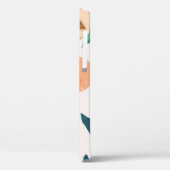 桃アプリコット:熱帯シームレスパターン。 Case-Mate iPhoneケース (裏面 / 左)