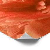 桃エレガントと黄色のフローラアート ポスター (角)