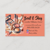 桃エレガントのメイクアップアーティスト 名刺 (正面)