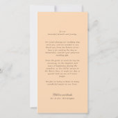 桃エレガントの斜面状バンド6フォトシック結婚ズ サンキューカード (裏面)