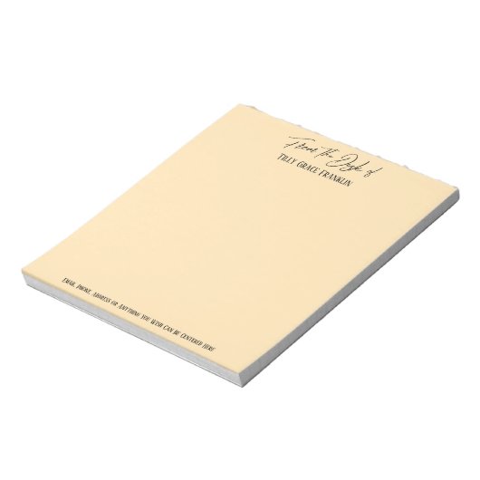 桃エレガントの机からの手書き ノートパッド (回転)