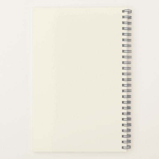 桃エレガントの水彩画パーソナライズされた形 ノートブック (裏面)