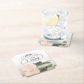 桃エレガントバラが飲まない結婚 ペーパーコースター (インサイチュ)