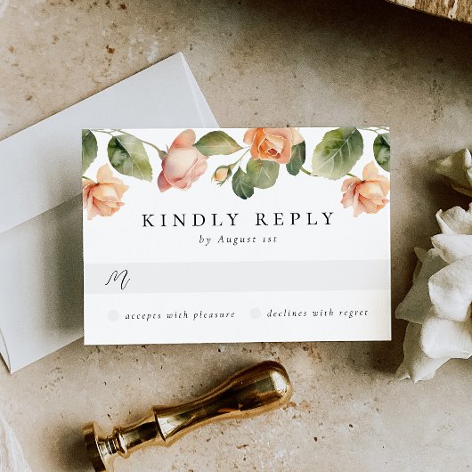 桃エレガントバラミール結婚チョイスR 出欠カード