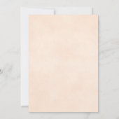 桃エレガントバラ我々はまだ結婚誓の更新を行う 招待状 (裏面)