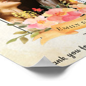 桃エレガントフローラフォトアー結婚チへようこそ ポスター (角)