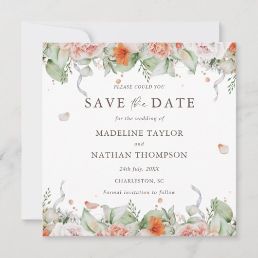 桃エレガントフローラ水の色の保存日付 セーブザデート (正面)